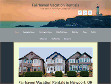 Tablet Screenshot of fairhavenvacationrentals.com